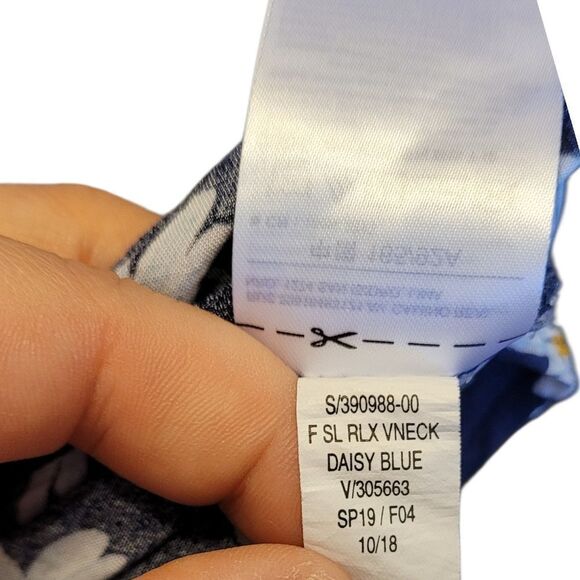 Old Navy Navy Blue Daisy Print Flowy Tank Top Women's Size M - Picture 7 of 7